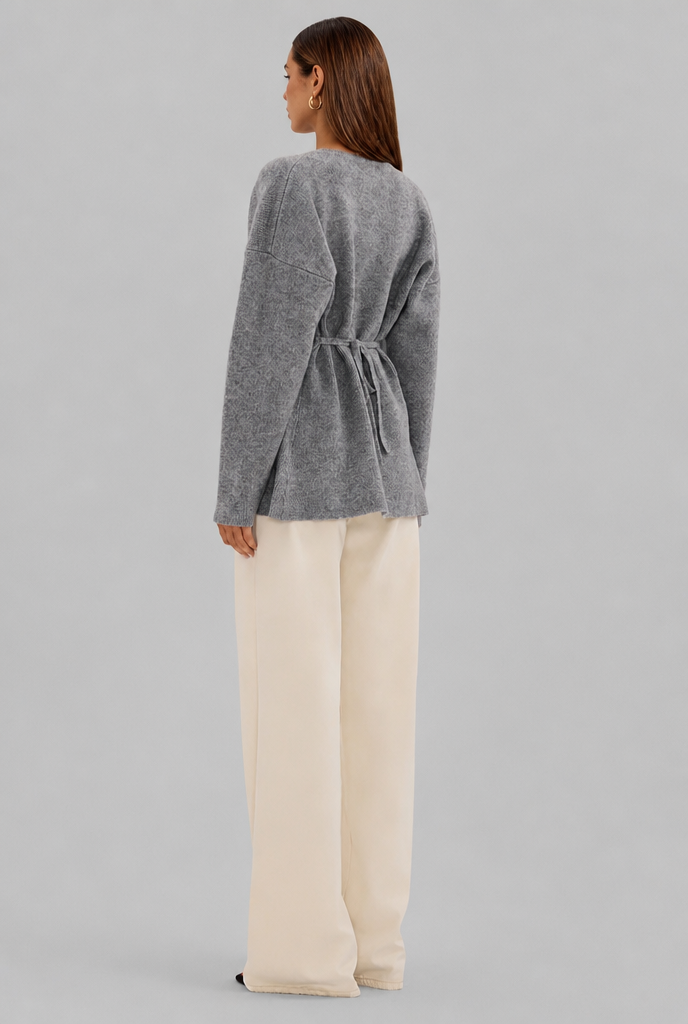 Cardigan with Tie Waist