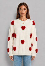 Heart Print Jumper