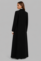 Longline Double-Breasted Wool-Look Coat