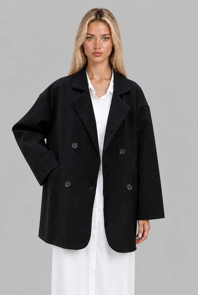 Oversized Double Breasted Blazer