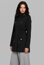 Rain Jacket with Drawstring Hood