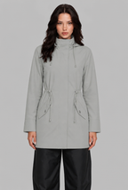 Rain Jacket with Drawstring Hood