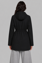 Rain Jacket with Drawstring Hood