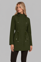 Rain Jacket with Drawstring Hood
