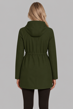 Rain Jacket with Drawstring Hood