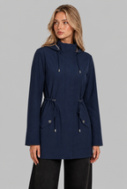 Rain Jacket with Drawstring Hood