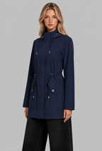 Rain Jacket with Drawstring Hood