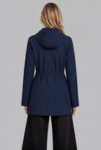 Rain Jacket with Drawstring Hood