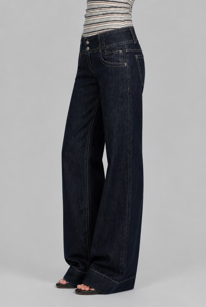Low Rise Flare Jeans