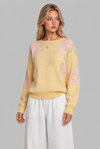 Floral Jumper with Balloon Sleeves
