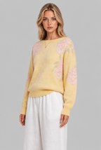 Floral Jumper with Balloon Sleeves