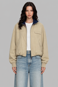 Zip Through Bomber Jacket