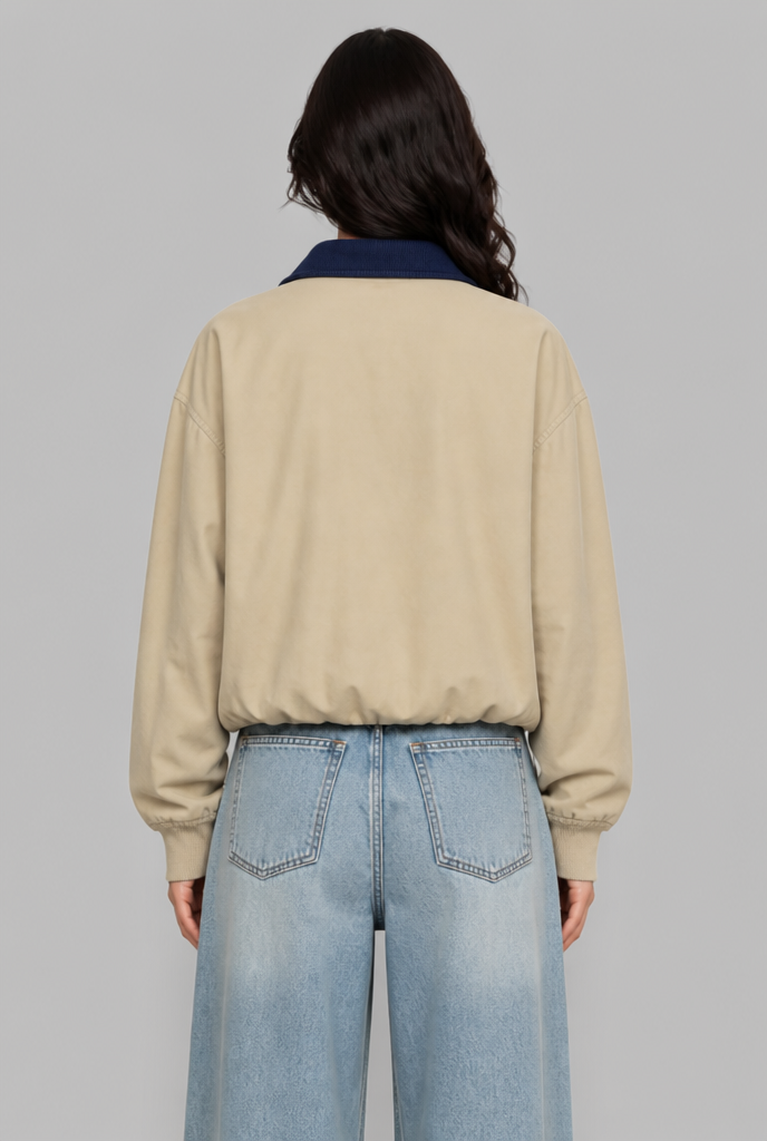 Zip Through Bomber Jacket