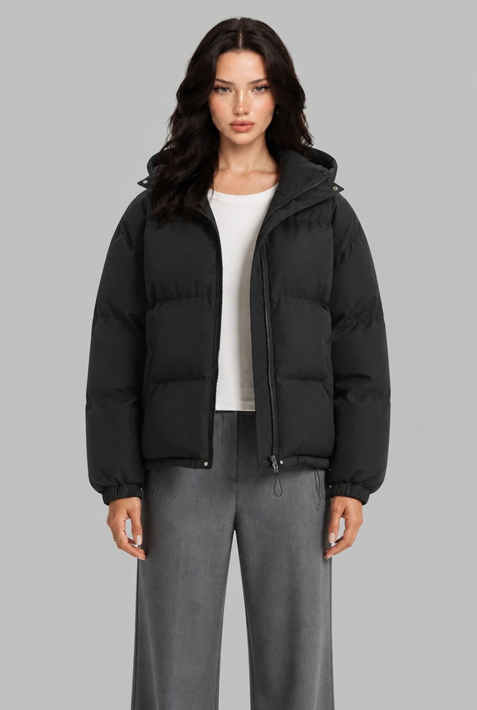 Quilted Hooded Puffer Jacket