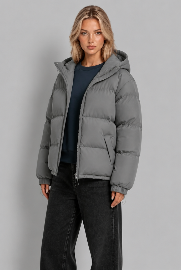 Quilted Hooded Puffer Jacket
