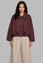 Suede Bomber Jacket