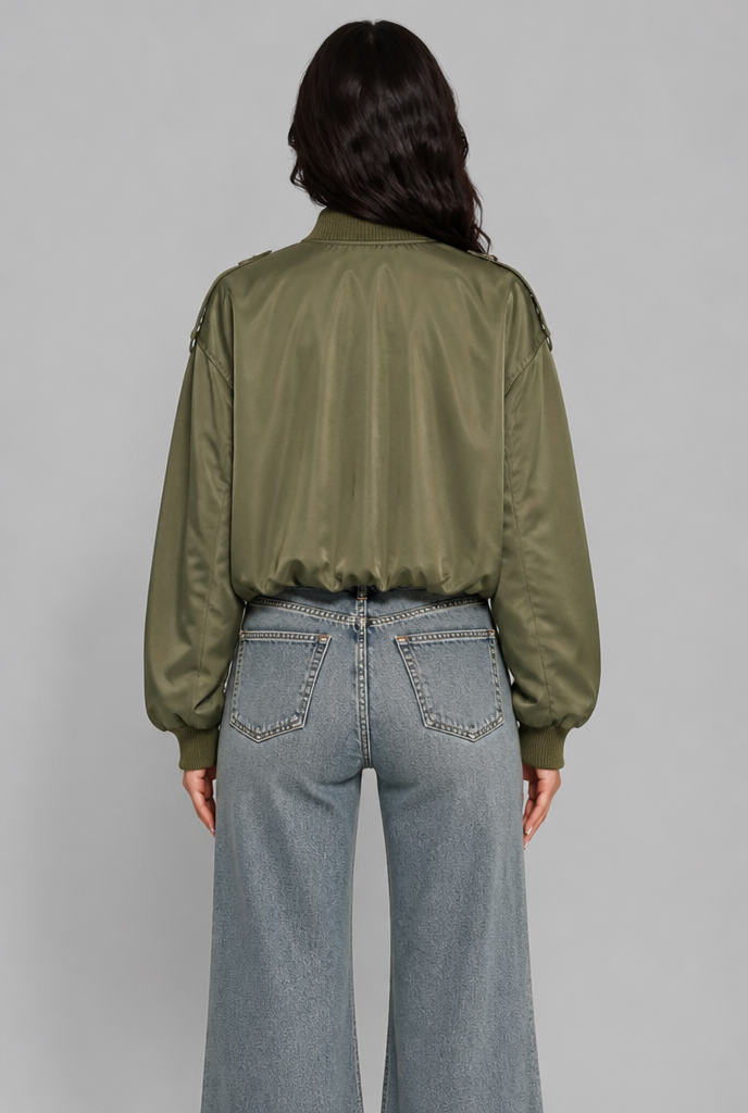 Bomber Jacket with Tabs