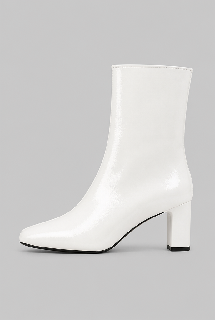 Square Toe Block Heel Ankle Boots