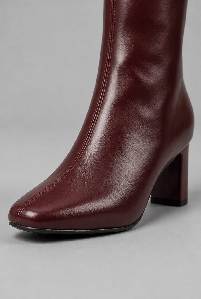 Square Toe Block Heel Ankle Boots