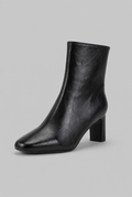 Square Toe Block Heel Ankle Boots