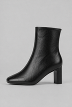 Square Toe Block Heel Ankle Boots