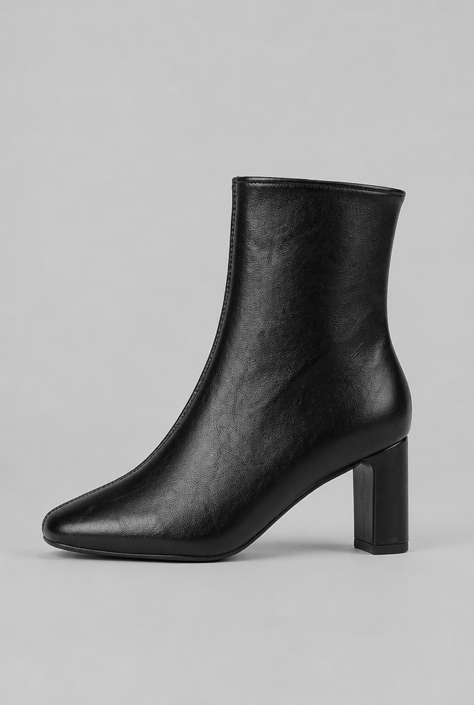 Square Toe Block Heel Ankle Boots