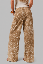Fawn Print Wide Leg Jeans