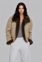 Reversible Faux Fur Bomber Jacket