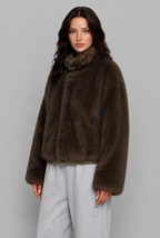 Reversible Faux Fur Bomber Jacket